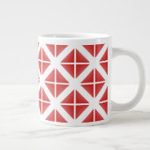 Grande Tasse Motif triangle rouge tendance (Droite)