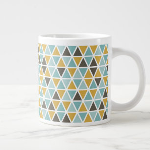Grande Tasse Motif triangulaire géométrique