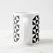 Grande Tasse Motif triangulaire noir et blanc (Dos)
