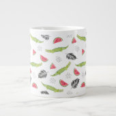 Grande Tasse Motif Tropical Watermelon & Crocodile (Devant)