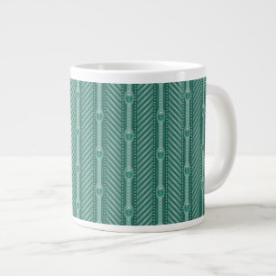 Grande Tasse Motif turquoise ornemental