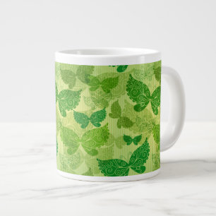 Grande Tasse Motif vert de printemps