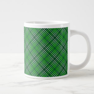 Grande Tasse Motif vert foncé et vert forêt