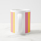 Grande Tasse Motif vertical vibrant rose et jaune (Dos)