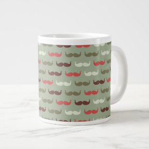 Grande Tasse motif Vintage avec moustache