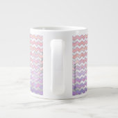 Grande Tasse Motif Zag rose clair (Dos)
