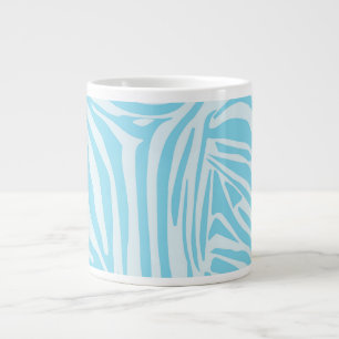 Grande Tasse Motif Zèbre Bleu