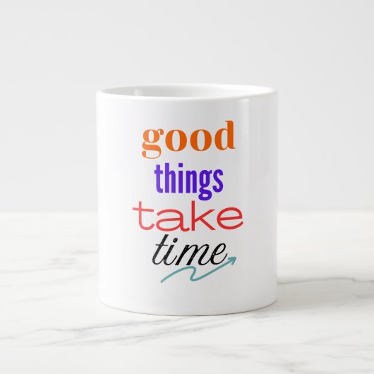 Grande Tasse Motivation colorée (Devant)