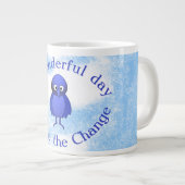 Grande Tasse Motivation des oiseaux bleus (Devant droit)