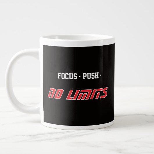 Grande Tasse Motivational Fitness Black (Gauche)