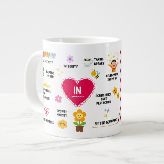 Grande Tasse Motivationnel dans ou en dehors des mots d'inspira