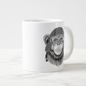 Grande Tasse Moto-cycliste Chimpanzé (Devant droit)