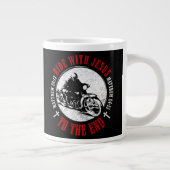 Grande Tasse Moto foi chrétienne : Suivez Jesus Biker (Droite)