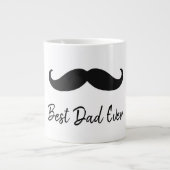 Grande Tasse Moustache noire (Devant)