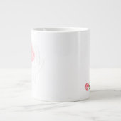 Grande Tasse Mug, Chine osseuse, régions WWC + Coeur (Devant)