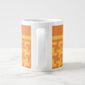 Grande Tasse Mug, Dogstooth Orange Check (Dos)