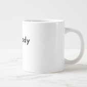Grande Tasse Mugue Texte Minimal Pas Encore Prêt (Droite)