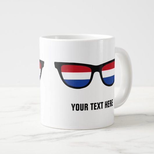 Grande Tasse Muqueuses personnalisées de Dutch Shades (Devant droit)