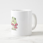 Grande Tasse Mushroom Frog Goblincore Mycology Creative Style (Devant droit)