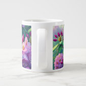 Grande Tasse Musique à fleurs violettes (Dos)