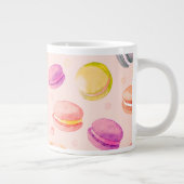 Grande Tasse Musique d'aquarelle personnalisée Macarons (Droite)