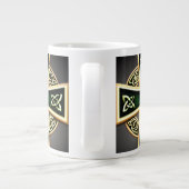 Grande Tasse Musique de croix céleste verte (Dos)