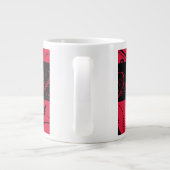 Grande Tasse Musique Jumbo rouge et noir (Dos)