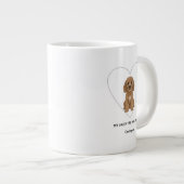 Grande Tasse My Valentine Has Paws Cockapoo Personalise  (Devant droit)