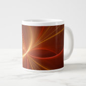 Grande Tasse Mystique Abstrait Fractal Art Moderne Couleurs cha (Devant droit)