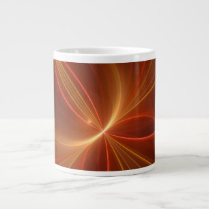 Grande Tasse Mystique Abstrait Fractal Art Moderne Couleurs cha
