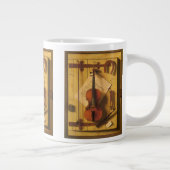 Grande Tasse Nature morte au violon et partitions de William Ha (Droite)
