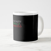 Grande Tasse Naughty Nice Redhead Christmas Funny Holiday (Devant droit)