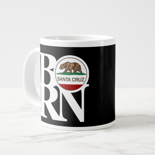 Grande Tasse NÉ Père Noël Cruz 20oz Noir (Devant gauche)