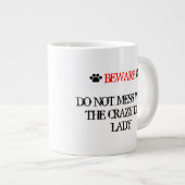 Grande Tasse Ne vous mêlez pas de la dame du chien fou (Devant droit)