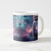 Grande Tasse Nébuleuse cosmique dans un pot - Art numérique de (Devant droit)