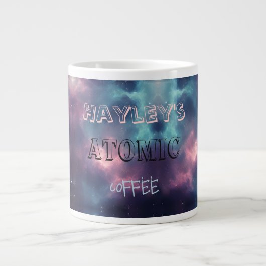 Grande Tasse Nébuleuse cosmique dans un pot - Art numérique de (Devant)