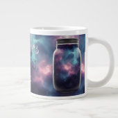 Grande Tasse Nébuleuse cosmique dans un pot - Art numérique de (Droite)