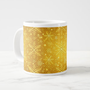 Grande Tasse Neige dorée
