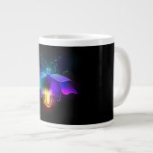 Grande Tasse Neon Firefly sur noir (Devant droit)