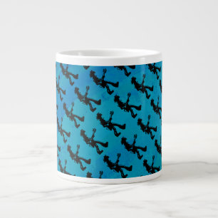 Grande Tasse New York Boogie Nights Guitare Bleu