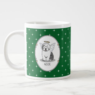 Grande Tasse Nice Angel Old English Sheepdog (Gris 1) - mignon