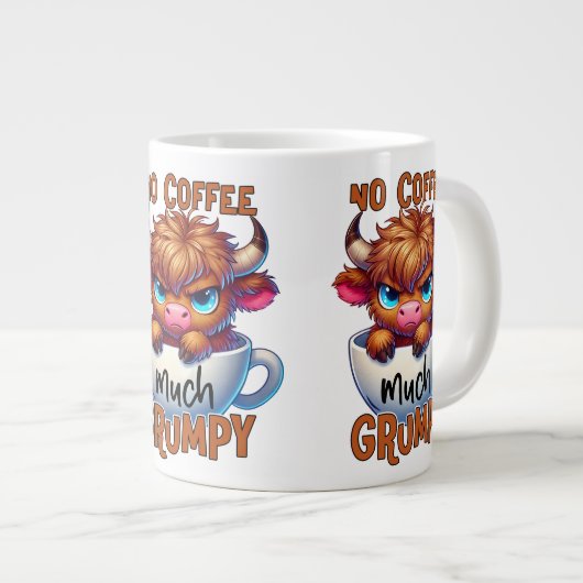 Grande Tasse No Coffee Much Grumpy (Devant droit)