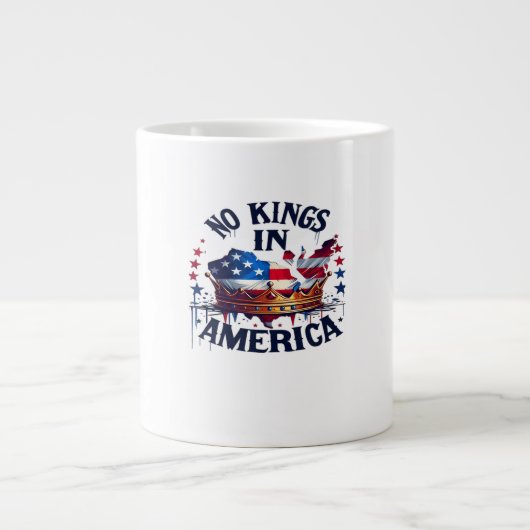 Grande Tasse No Kings In America Classic Retro Cool (Devant)
