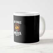 Grande Tasse No Kings In America No Crown Minimal Clean (Devant droit)