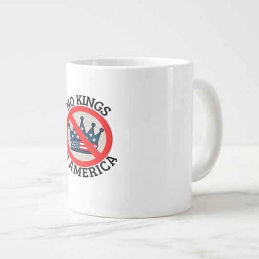 Grande Tasse No Kings In America Retro Classic (Devant droit)