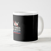 Grande Tasse No Kings In America Since 1776 Patriotic Graphic D (Devant droit)