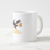 Grande Tasse No Kings In America We The People Political Retro (Devant droit)