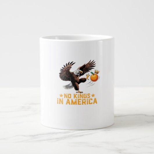 Grande Tasse No Kings In America We The People Political Retro (Devant)