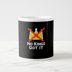 Grande Tasse No Kings It - Défiant envers le peuple Anti-Tyrann