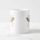 Grande Tasse Noël Moose Cute Amusant Animal de Noël (Devant)